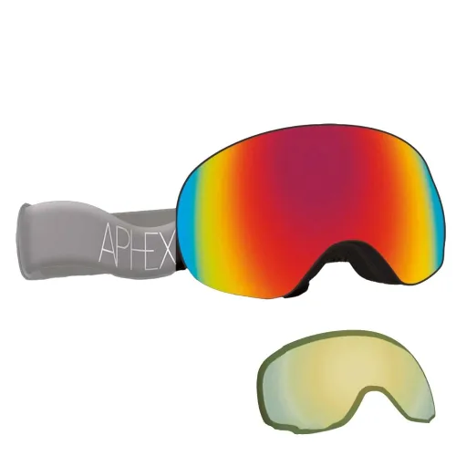 Aphex Explorer XPR Goggles - Revo Red S2 & Yellow S1 Lens: Black C