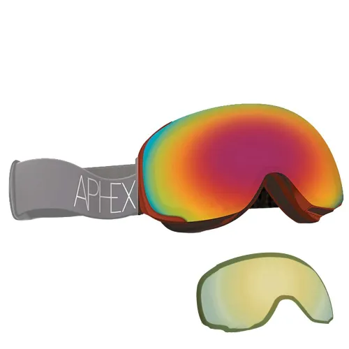 Aphex Kepler Goggles - Revo Red  S2 & Yellow S1 lens: Red Colour: 