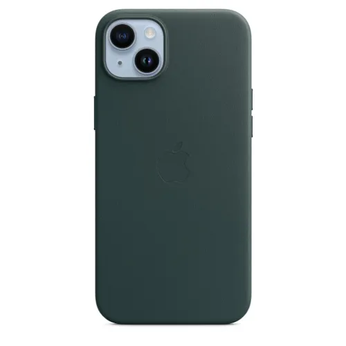 Apple Leather Case with MagSafe for iPhone 14 Plus - Forest Green - Unisex