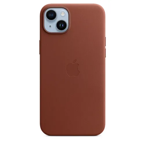 Apple Leather Case with MagSafe for iPhone 14 Plus - Umber - Unisex