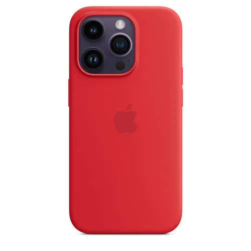Apple Silicone Case with MagSafe for iPhone 14 Pro - Red - Unisex