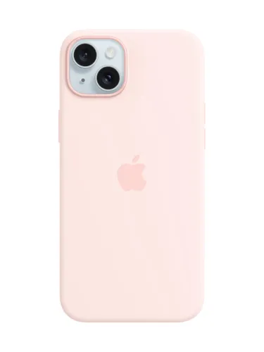 Apple Silicone Case with MagSafe for iPhone 15 Plus - Light Pink - Unisex