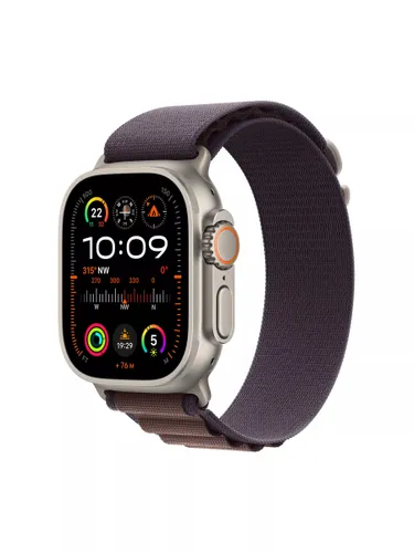 Apple Watch Ultra 2 GPS + Cellular, 49mm Titanium Case with Alpine Loop, Medium - Indigo - Unisex
