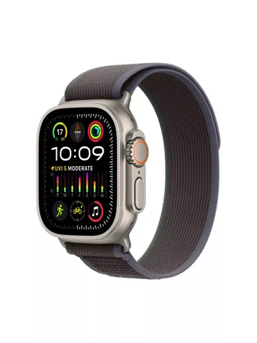 Apple Watch Ultra 2 GPS + Cellular, 49mm Titanium Case with Trail Loop, Medium-Large - Blue/Black - Unisex