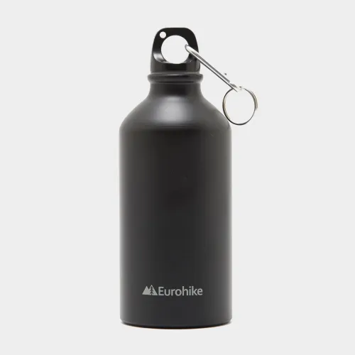 Aqua 0.5L Aluminium Water Bottle - Black, Black