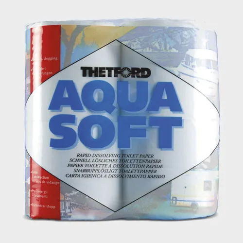 Aqua Soft Camping Toilet Paper, White
