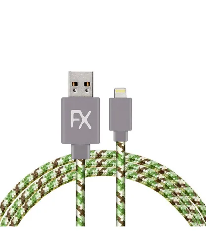 Aquarius 3m Phone Lightning Nylon USB Wire Braided Cable, Camouflage - One Size