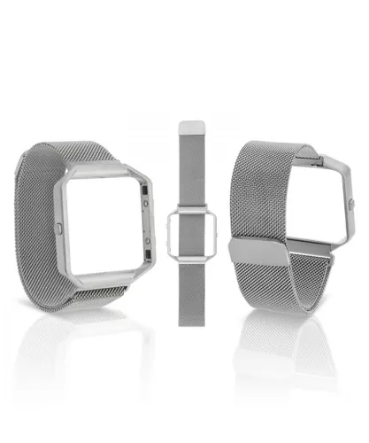 Aquarius Fitbit Blaze straps Silver - One Size