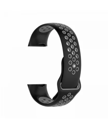 Aquarius Nike Silicone Watch Band for Fitbit Charge 3 Black/ Grey Small - One Size