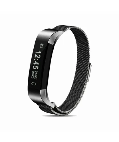 Aquarius Unisex AQ115 Fitness Tracker with Milanese Strap Space Grey - One Size