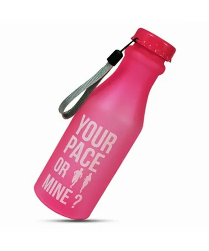 Aquarius Water Bottle Your Pace or Mine 550ml Pink - One Size
