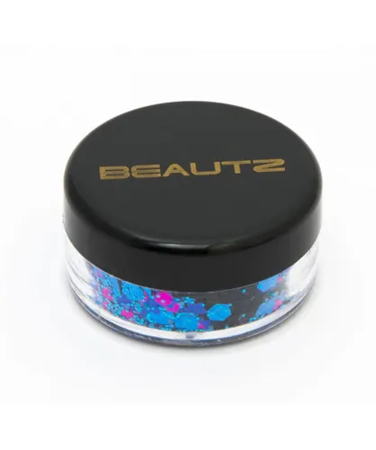 Aquarius Womens Beautz Chunky Glitter 10ml pot with 5 gram Mermaid - Blue - One Size