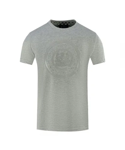 Aquascutum Mens London Circle Logo Grey T-Shirt