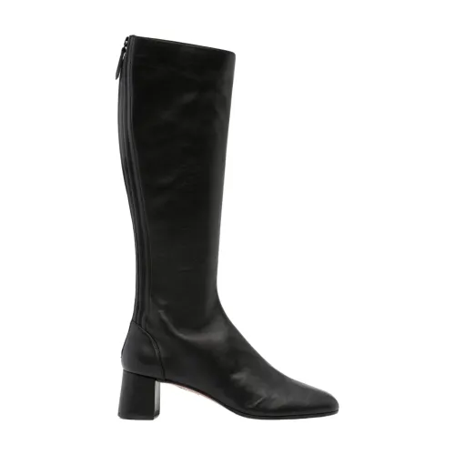 Aquazzura , Black Saint Honore Knee-High Boots ,Black female, Sizes: