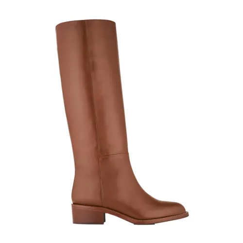 Aquazzura , Cinnamon Designer Flat Boot ,Brown female, Sizes: