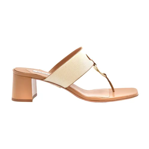 Aquazzura , Elegant Sandals ,Beige female, Sizes: