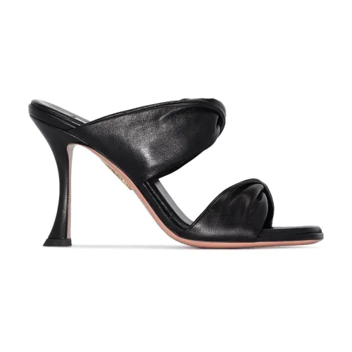 Aquazzura , Twist sandal 95 mm ,Black female, Sizes: