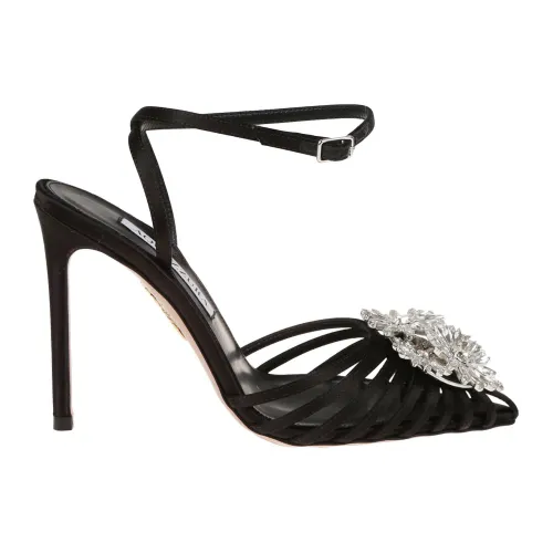 Aquazzura , Women's Shoes Sandals Black Aw22 ,Black female, Sizes: