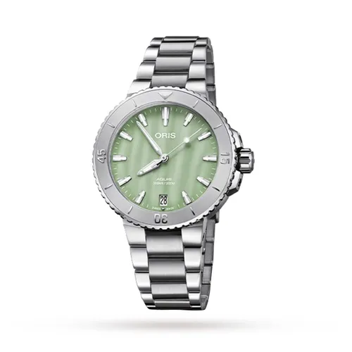 Aquis Date 36.5mm Unisex Watch Green
