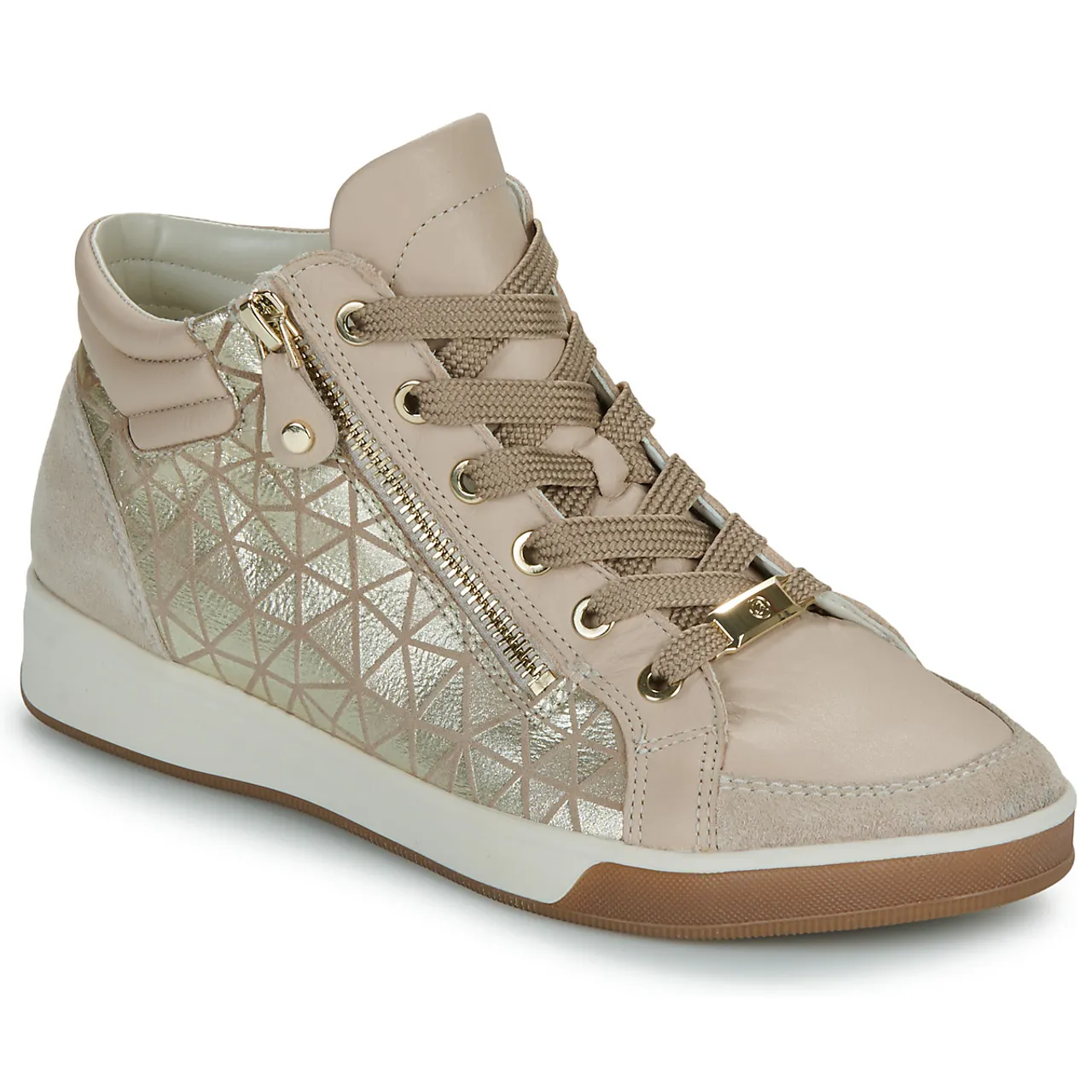 Ara  ROM-ST-HIGH-SOFT  women's Shoes (High-top Trainers) in Beige