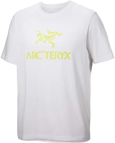 Arc'teryx Men's Arc'Word Logo Short Sleeve T Shirt - White Light