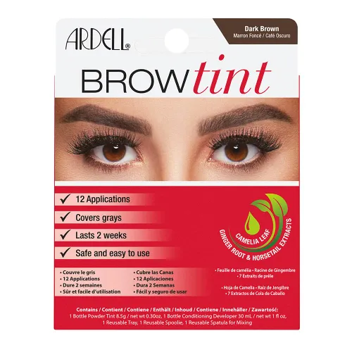 Ardell Brow Tint At Home Brow Tint Dark Brown Salon-Quality