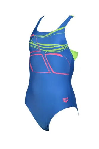Arena Feel Girls' Logo Swim Pro Back Swimsuit