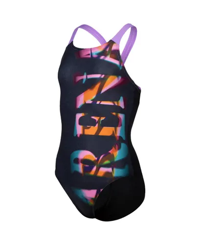 Arena Girl's Prism Swimsuit V Back One Piece