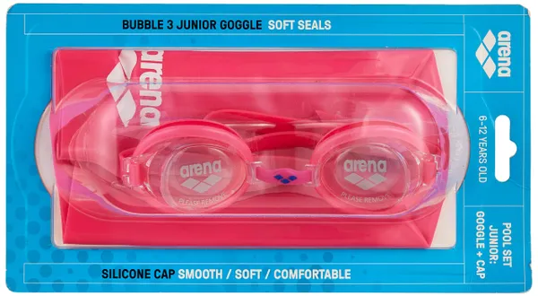 Arena Kids Pool Set Goggles and Swim Cap
