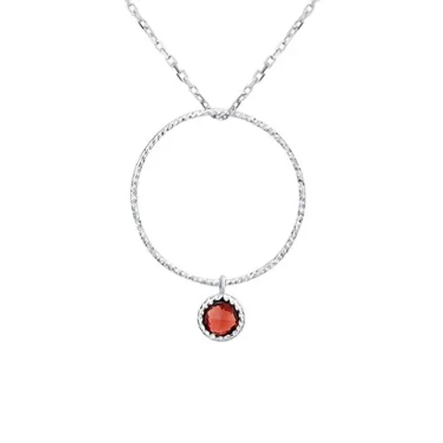 Argento January Birthstone Necklace - M Ladies Ring