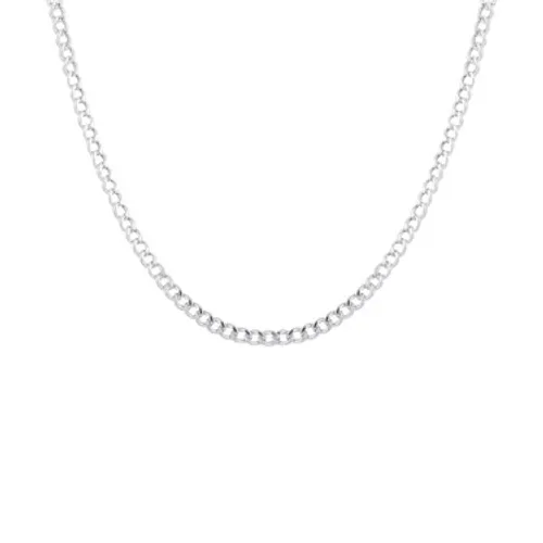 Argento Recycled Silver Classic Curb Chain Necklace - 46cm