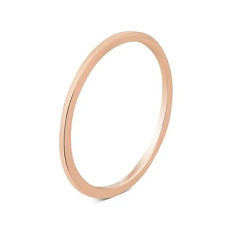 Argento Rose Gold Band Stacking Ring - Ring Size 56