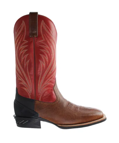 Ariat Catalyst Prime Western Mens Brown/Red Boots Leather