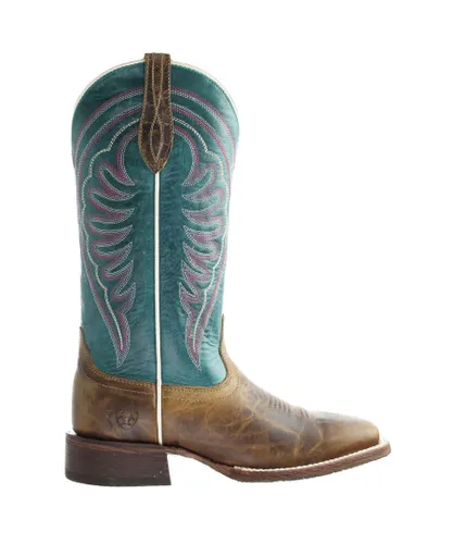 Ariat Circuit Shiloh Tabaco Womens Brown/Blue Boots - Multicolour Leather