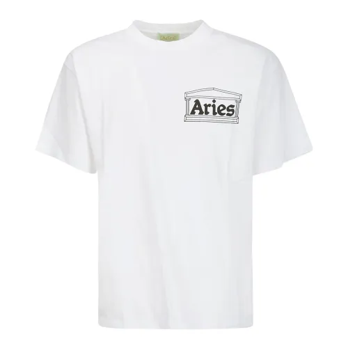 Aries , CO Temple Short Sleeve Tee ,White male, Sizes: