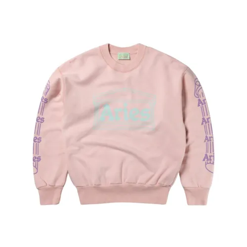 Aries , Column Sweatshirt ,Pink female, Sizes: