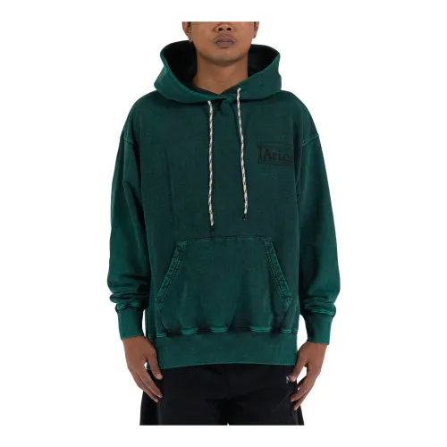 Aries , Destroyed Temple Hoodie ,Green male, Sizes: