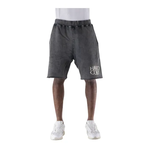 Aries , Hardcore Aged Denim Shorts ,Gray male, Sizes: