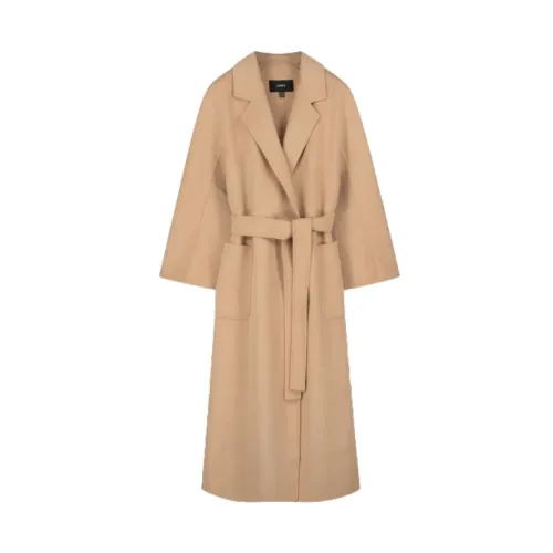 Arma , Elegant Seguret Wool Coat ,Beige female, Sizes: