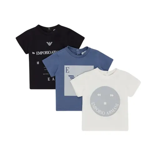 Armani , 3-Pack T-Shirt with Logo ,Blue male, Sizes: