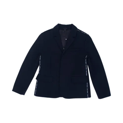 Armani , Casual jacket with side bands ,Blue male, Sizes: