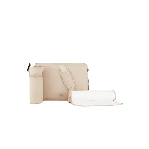 Armani , Clean Design Bag Set with Brand Logo ,Beige unisex, Sizes: ONE SIZE