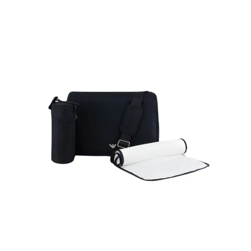 Armani , Clean Design Bag Set with Brand Logo ,Blue unisex, Sizes: ONE SIZE