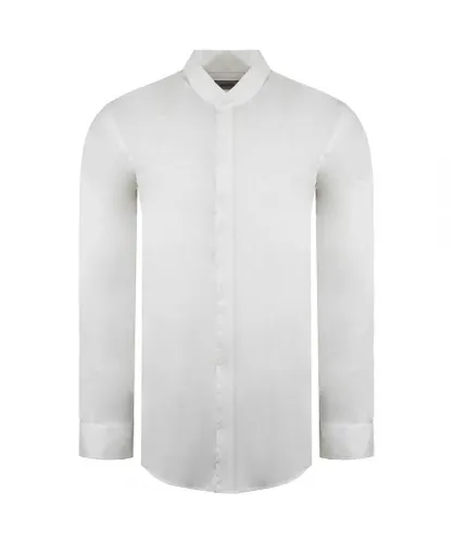 Armani Collezioni Mens White Shirt Cotton