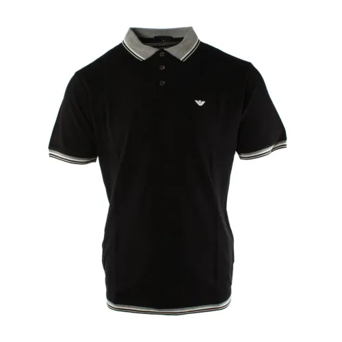 Armani , Emporio Armani Men Polo Shirt ,Black male, Sizes: