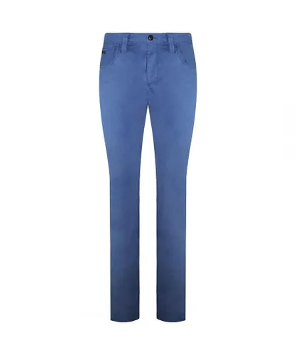 Armani Emporio J00 Slim Fit Mens Jeans - Light Blue Cotton