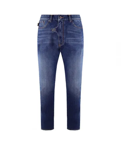 Armani Emporio J01 Regular Fit Mens Jeans - Blue Cotton