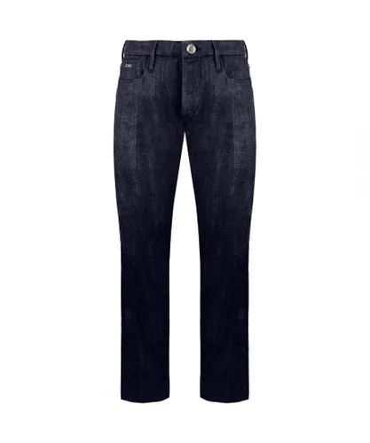 Armani Emporio J03 Slim Fit Regular Waist Mens Jeans - Blue Cotton