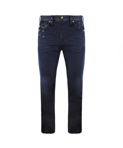 Armani Emporio J06 Slim Fit Low Waist Mens Jeans - Blue Cotton