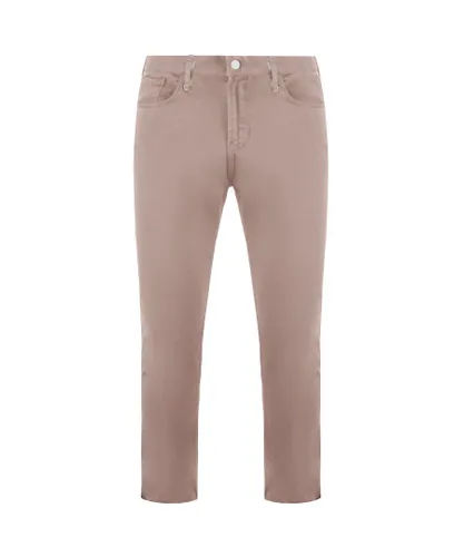 Armani Emporio J15 Medium Waist Relaxed Leg Womens Jeans - Pink Cotton